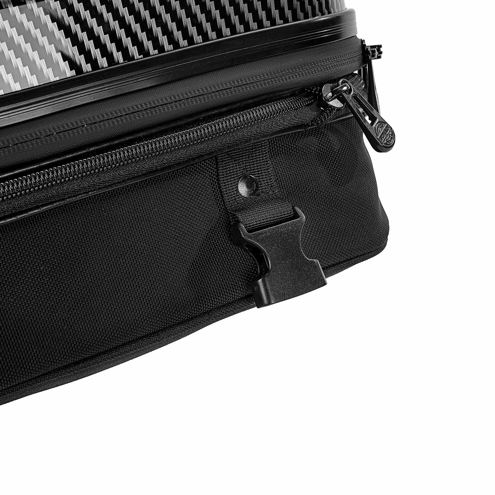 IRON JIAS Sacoche de queue de moto Sac à dos étanche Sacs à bagages de moto à coque dure ABS Sacs de casque avec espace de stockage extensible 24L-35L
