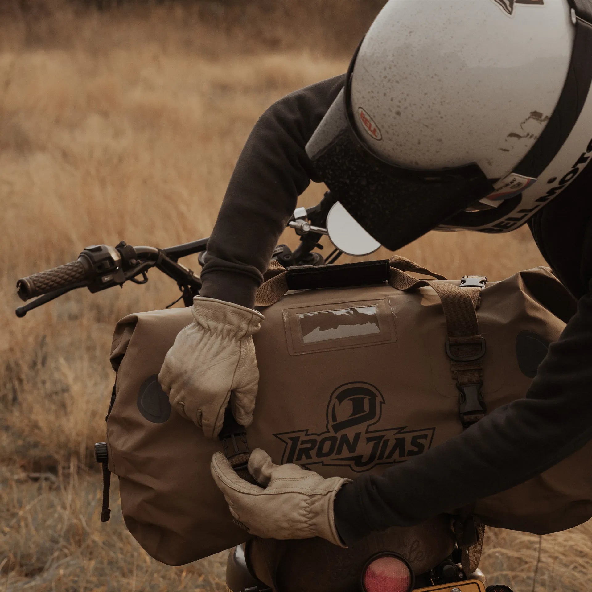 IRONJIAS Waterproof Brown Motorcycle Travel Bag BAG007