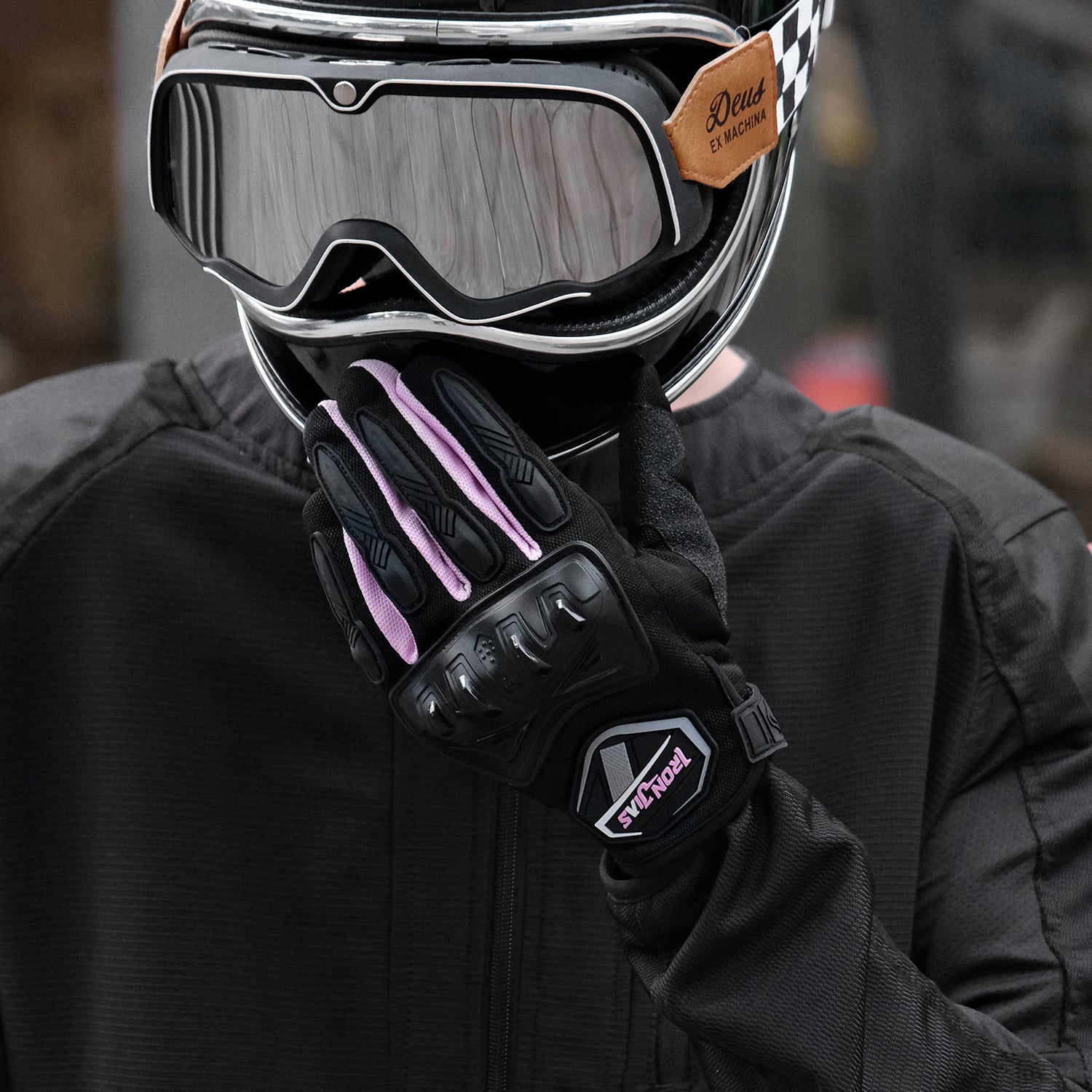 Street Air Armor Motorcycle Riding Gloves