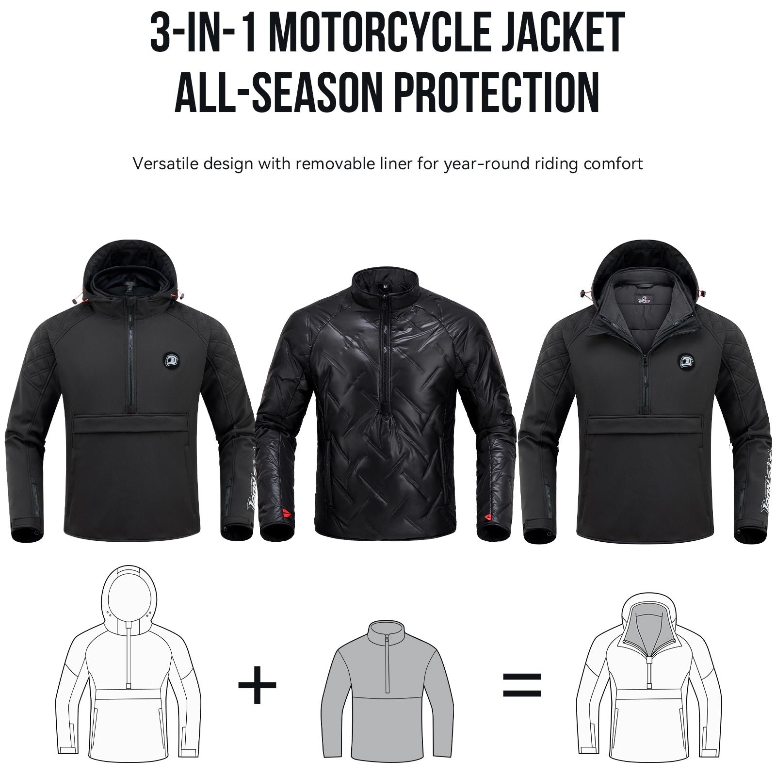 Veste de moto de protection pour loisirs CE | JK006