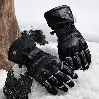 Gauntlet Heated Motorcycle Riding Gloves