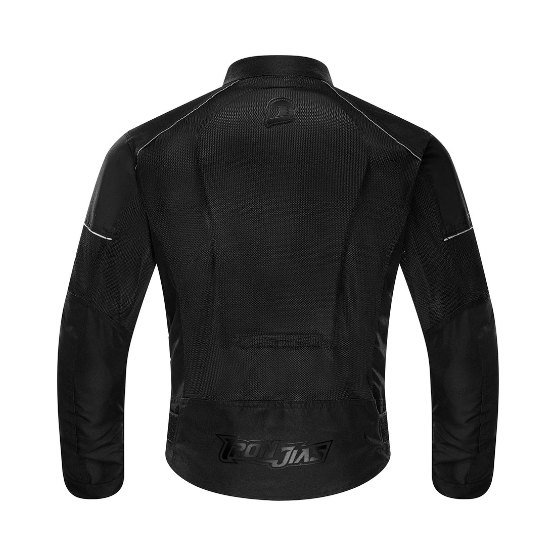 IRONJIAS Summer Black Breathable Mesh CE Protective Motorcycle Jacket
