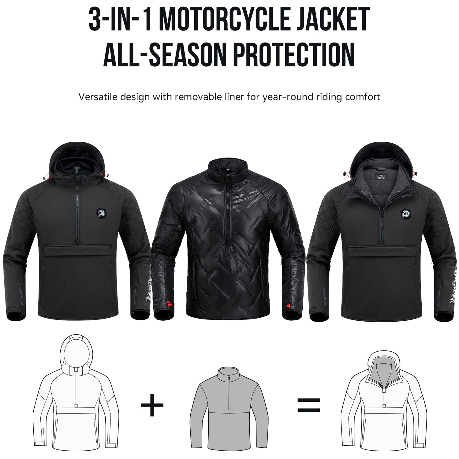 Veste de moto de protection pour loisirs CE | JK006 
